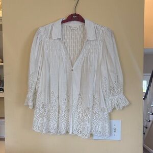 Anthropologie lace blouse